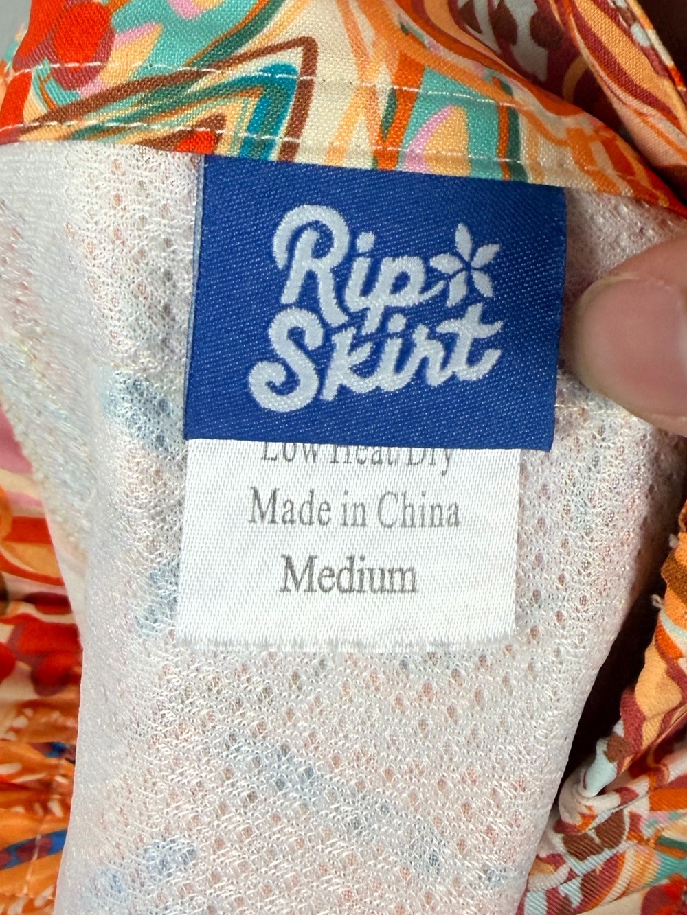 RipSkirt Hawaii Sport Skirt Floral Print Drawstring Beach Tropical Size medium - Picture 6 of 7